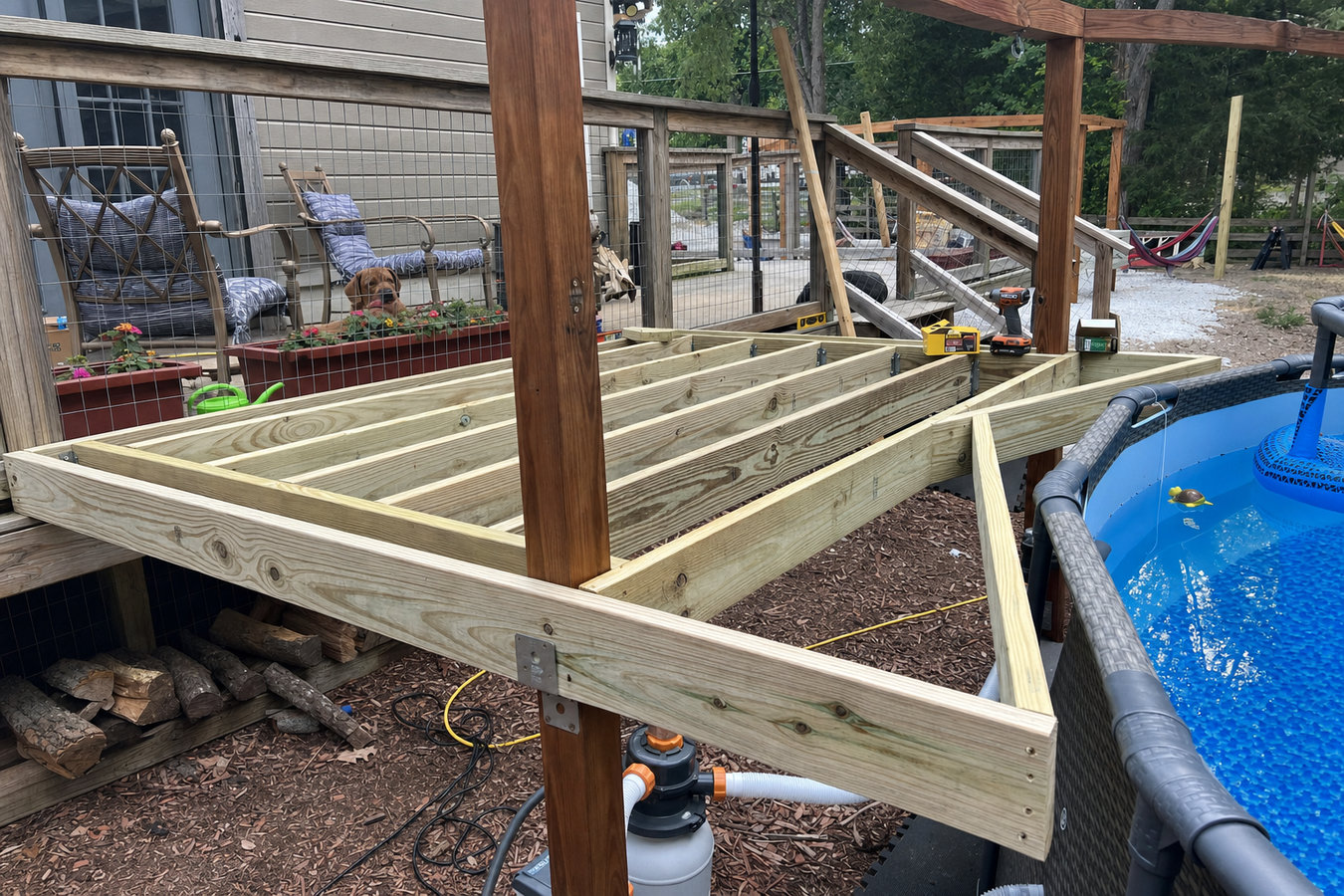 Pool deck construction in Kendall, FL